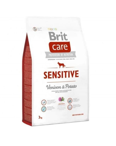  BRIT Care Dog Grain-free Sensitive 3 kg Hrana uscata pentru caini cu intolerante alimentare, cu vanat si cartofi 