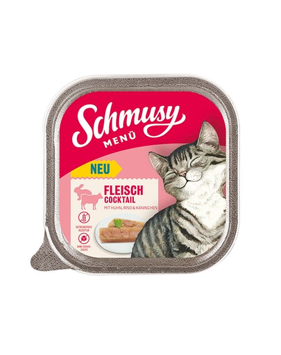 SCHMUSY MENÜ conserve hrana pisici 16x100 g cocktail de carne