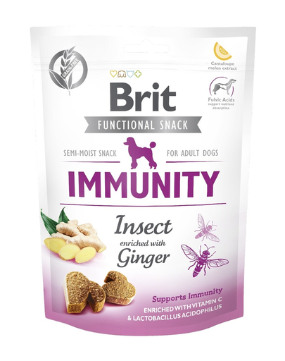 BRIT Care Dog Functional Snack Immunity, insecte și ghimbir 150 g