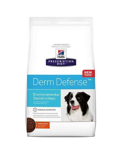 HILL\'S Prescription Diet Canine Derm Defense 12 kg caini cu alergii + 3 conserve CADOU