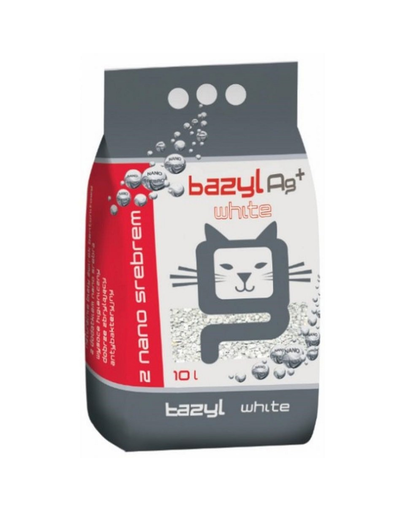 BAZYL Ag+ Compact White Nisip Pentru Litiera 10 L