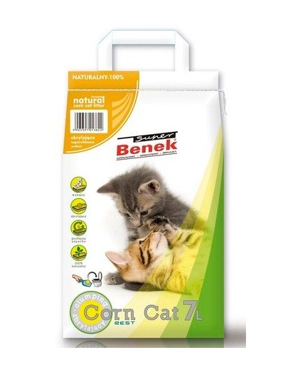 BENEK Super Corn Cat Asternut pentru litiera 7 L Asternut imagine 2022