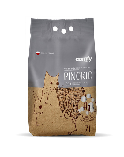  COMFY Pinokio Peleti din lemn pentru litiera Silver Guard 7 L 