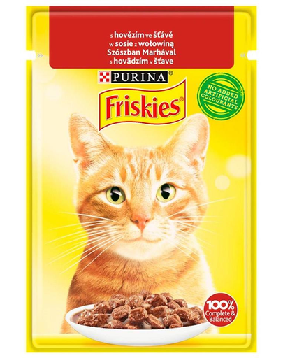 FRISKIES Hrana umeda pisici, cu vita 85 g