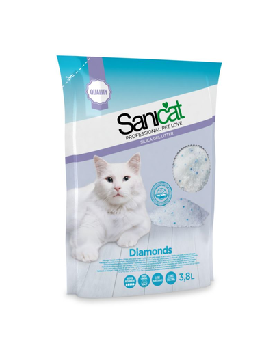 SANICAT Professional Fresh nisip silicat pentru pisici 3.8 L 3.8 imagine 2022