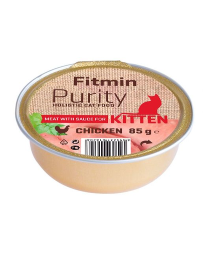 FITMIN Cat Purity alutray Kitten Chicken 85 g Hrana umeda pisoi, cu pui alutray imagine 2022