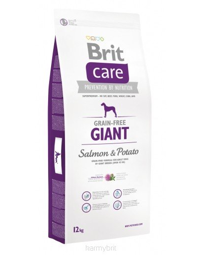 BRIT Care Grain-Free Giant Salmon & Potato hrana uscata caini de talie foarte mare, somon si cartof 3 kg