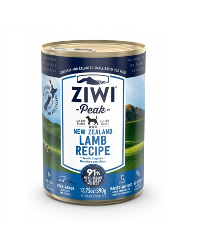 ZIWIPEAK Dog Lamb Hrana umeda pentru caini, cu miel 390 g
