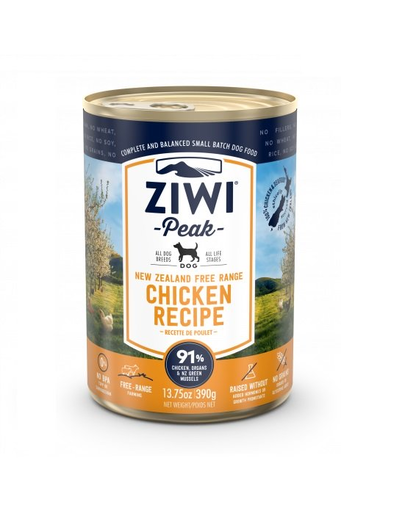 ZIWIPEAK Dog Chicken Hrana umeda pentru caini, cu pui 390 g