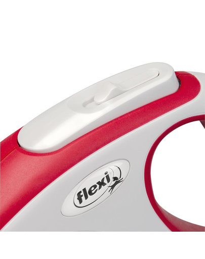 FLEXI New Comfort lesa automata cu banda pentru caini, rosu, marimea L, 8 m