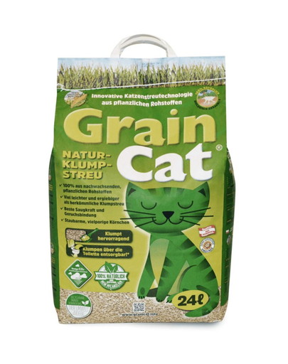 GUSSTO GrainCat 24 l (7,8 kg) asternut natural din cereale pentru litiera pisicilor