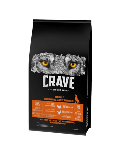 CRAVE Mancare uscata cu pui si curcan 11,5kg pentru caini adulti