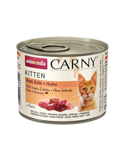 ANIMONDA Carny Kitten vițel și pui 200 g