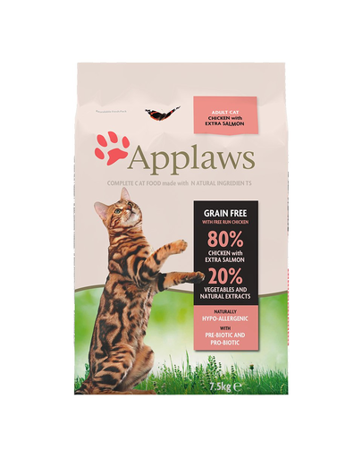 APPLAWS Adult hrana uscata pisici adulte, pui si somon 7.5 kg + ARISTOCAT silicat 3,8 l GRATIS 38 imagine 2022
