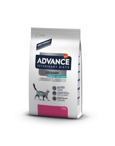 ADVANCE DIET Urinary Sterilized Low Calorie 7,5kg hrana dietetica pisici sterilizate cu afectiuni urinare 75kg imagine 2022