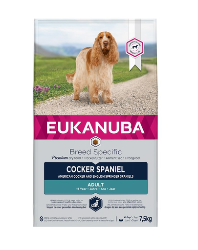 EUKANUBA Adult Breeds Specific Cocker Spaniel Chicken hrana uscata caini adulti 7.5 kg