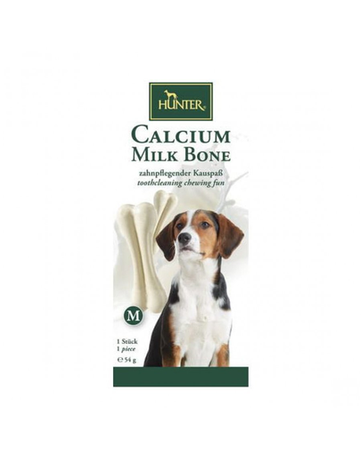 HUNTER Calcium Milk Bone Os cu calciu pentru caini M 54g 54g imagine 2022