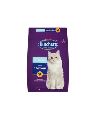 Butcher’s Sensitive hrana uscata pentru pisici adulte sensibile, cu pui 800 g