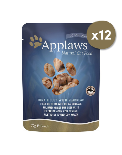 APPLAWS hrana umeda pentru pisici, cu ton și plătică, 12 x 70 g Applaws imagine 2022