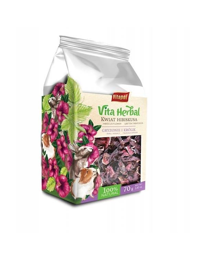 VITAPOL Vita Herbal Hibiscus pentru rozatoare si iepuri 70g