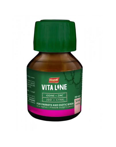  VITAPOL Vitaline Zinc + iod pentru passri exotice 50ml 