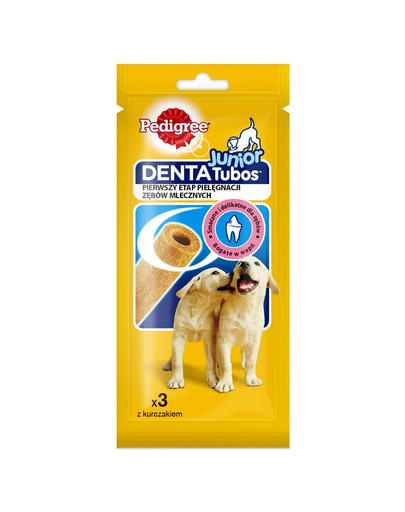 PEDIGREE DentaTubos Junior 72 g Recompense dentare pentru catei, cu pui