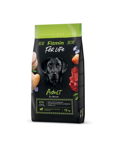 FITMIN Dog For Life Adult 12kg hrana caine adult