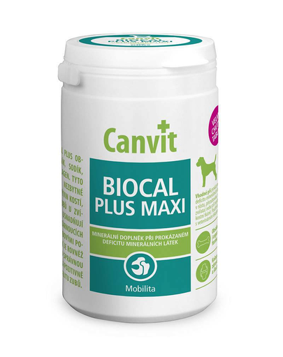  CANVIT Biocal Plus Maxi supliment caini pentru cresterea, dezvoltarea si regenerarea oaselor 230g 