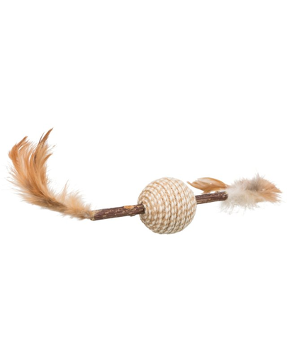 TRIXIE Feather Game Jucarie pentru pisici, cu clopotel 20cm