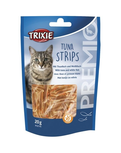 TRIXIE Premio Tuna Strips 20 g Recompense pisica, cu ton