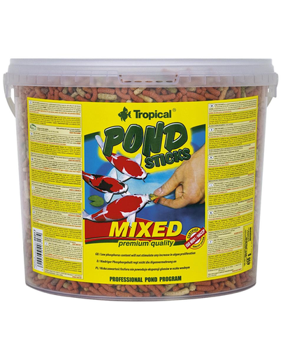 TROPICAL POND Sticks mixed 5 l (430 g) Hrana pentru pesti de iaz
