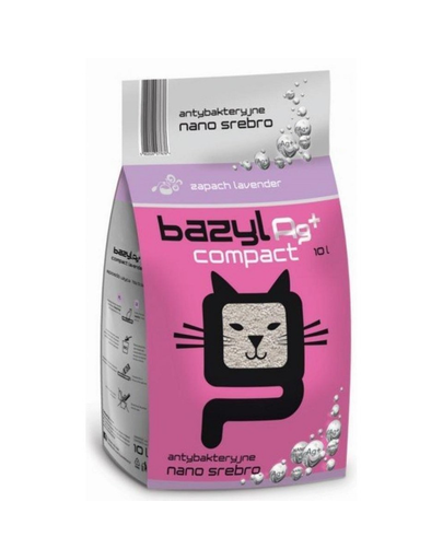  BAZYL Ag+ Compact Lavender 20L nisip litiera pisica 