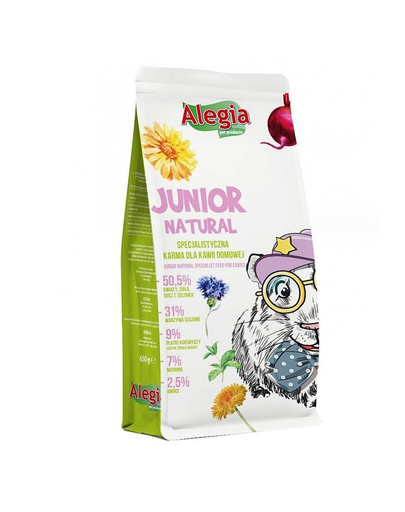 ALEGIA Junior Natural Hrana pentru porcusori de guineeea juniori