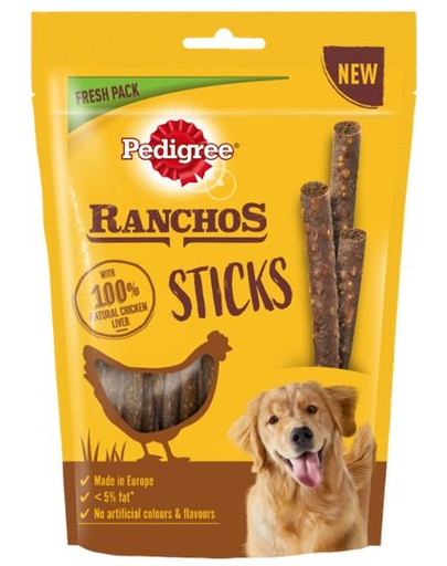 PEDIGREE Ranchos Sticks Recompense pentru caini 600 g (10 x 60 g) -10 imagine 2022