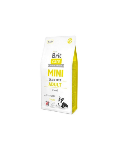  BRIT Care Grain Free Mini Adult Lamb Hrana uscata pentru caini adulti de talie mica si foarte mica, cu miel 2 kg 