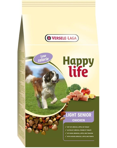 VERSELE-LAGA HAPPY Life light Senior Hrana uscata pentru caini seinor, cu pui 15 kg