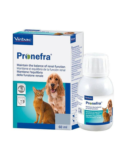 VIRBAC Pronefra Preparat oral pentru rinichi, caini si pisici 60 ml alimentare