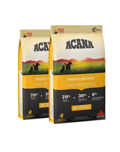 ACANA Puppy&Junior Dog hrana uscata pentru pui si caini in crestere 22.8 kg (2 x 11.4 kg)