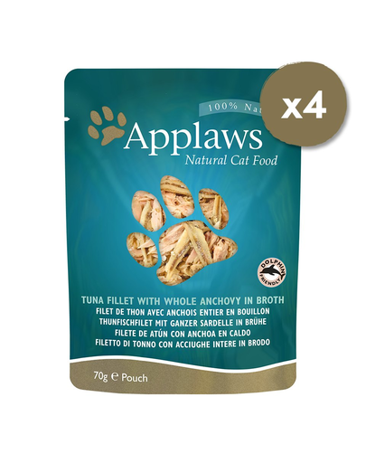 APPLAWS Cat Pouch Multipack Fish Selection hrana umeda pentru pisici, selectie de peste 12 x 70 g