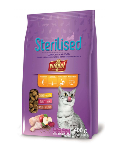 VITAPOL Hrana pentru pisici sterilizate 400 g