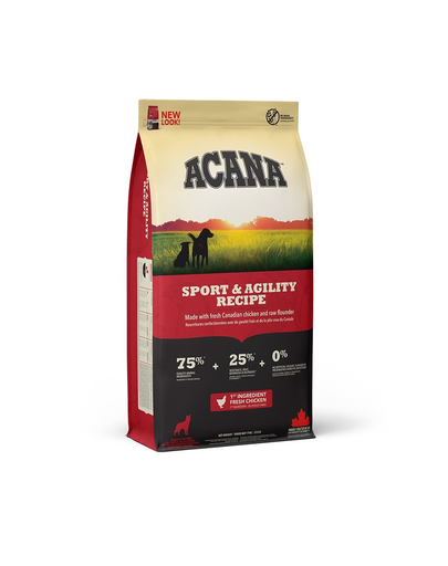 ACANA Sport & Agility hrana uscata pentru caini activi, foarte activi 17 kg