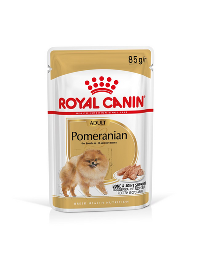 ROYAL CANIN Pomeranian Adult 24x85g hrană umedă, pateu pentru câini adulți mini spitz