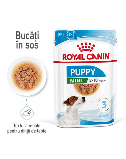 Royal Canin Mini Puppy in sos 85 g hrana umeda catei rasa mica