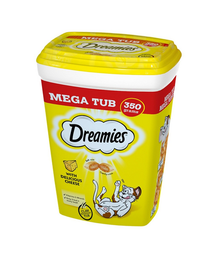 DREAMIES Mega Box 2x350g Recompense pisici, cu branza delicioasa 2x350g imagine 2022