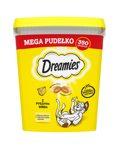 DREAMIES Mega Pachet 350g Gustari cu branza pentru pisica