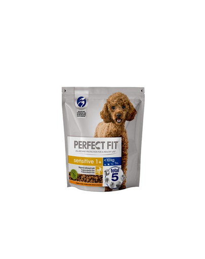 PERFECT FIT Sensitive 1+ bogat in curcan 825 g hrana caine adult rasa mica