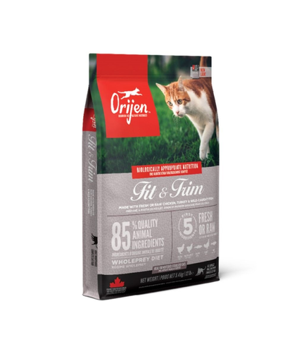 ORIJEN Fit &amp; Trim Cat hrana uscata pisici adulte predispuse la obezitate 5,4 kg