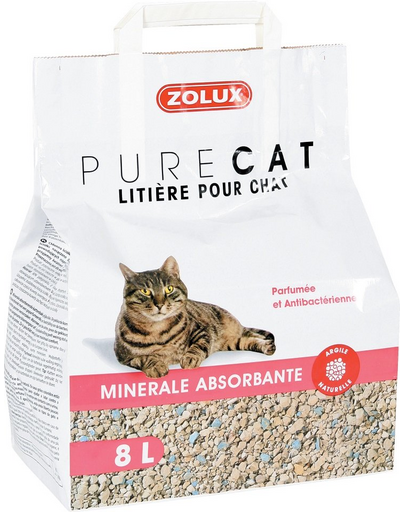  ZOLUX Asternut pisici PURECAT mineral absorbant parfumat 