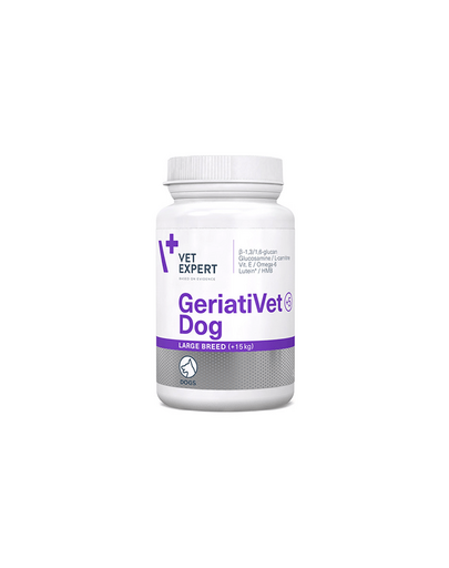 VETEXPERT GeriatiVet Dog Large Breed, Suplimente nutritive pentru caini seniori de talie mare, 45 tablete