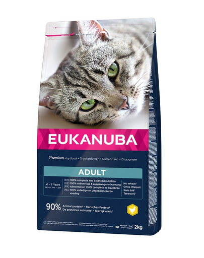 EUKANUBA Cat Adult All Breeds Top Condition Chicken & Liver Hrana uscata pentru pisici adulte, cu pui si ficat 2 kg Adult imagine 2022